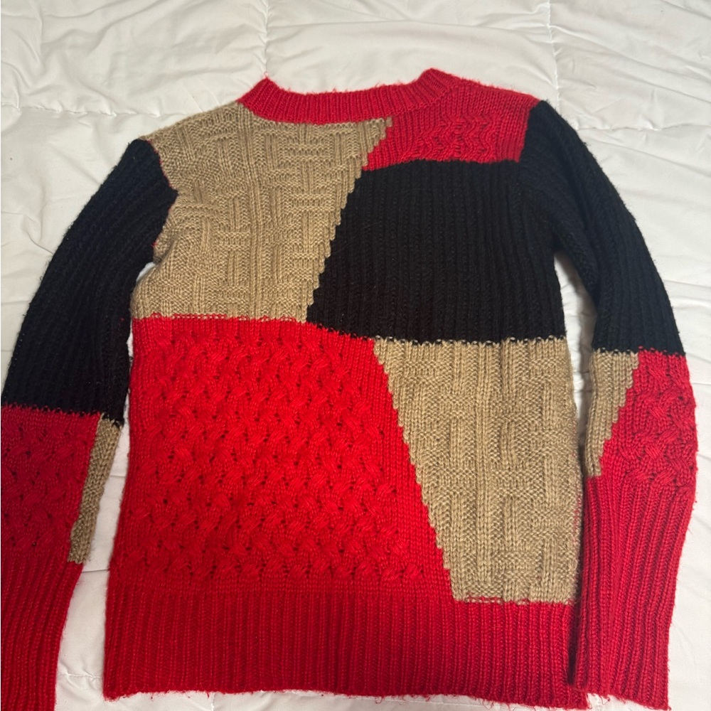 Gilli Red and Brown Striped Sweater